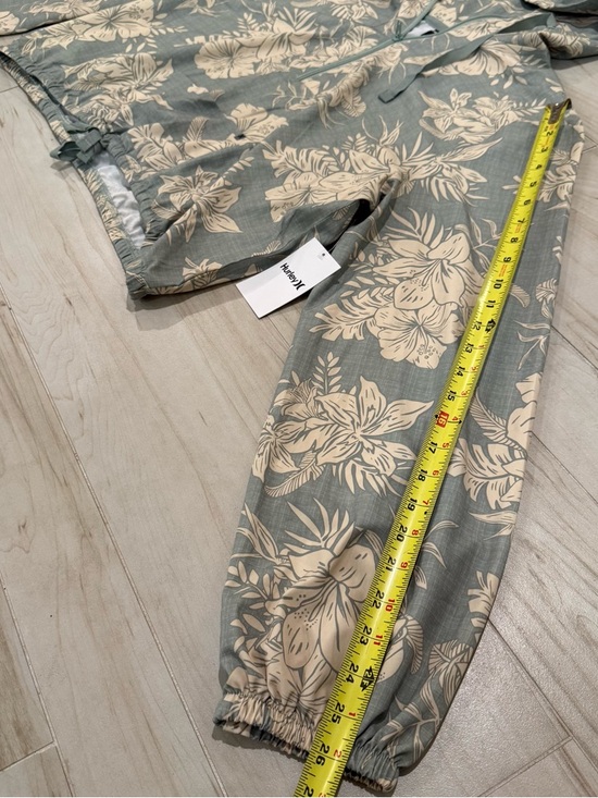 Hurley Teal Tropical Print Quarter Zip Hoodie Pullover Size XL NWT - Picture 5 of 8